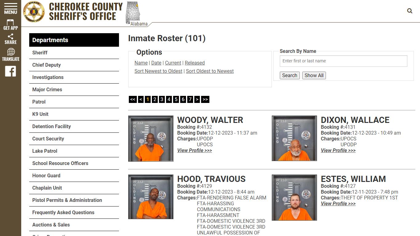 Inmate Roster (96) - Cherokee County Sheriff AL